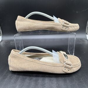 Michael Kors Beige Suede Ballet Flat Slippers Womens size 7 Comfort Casual